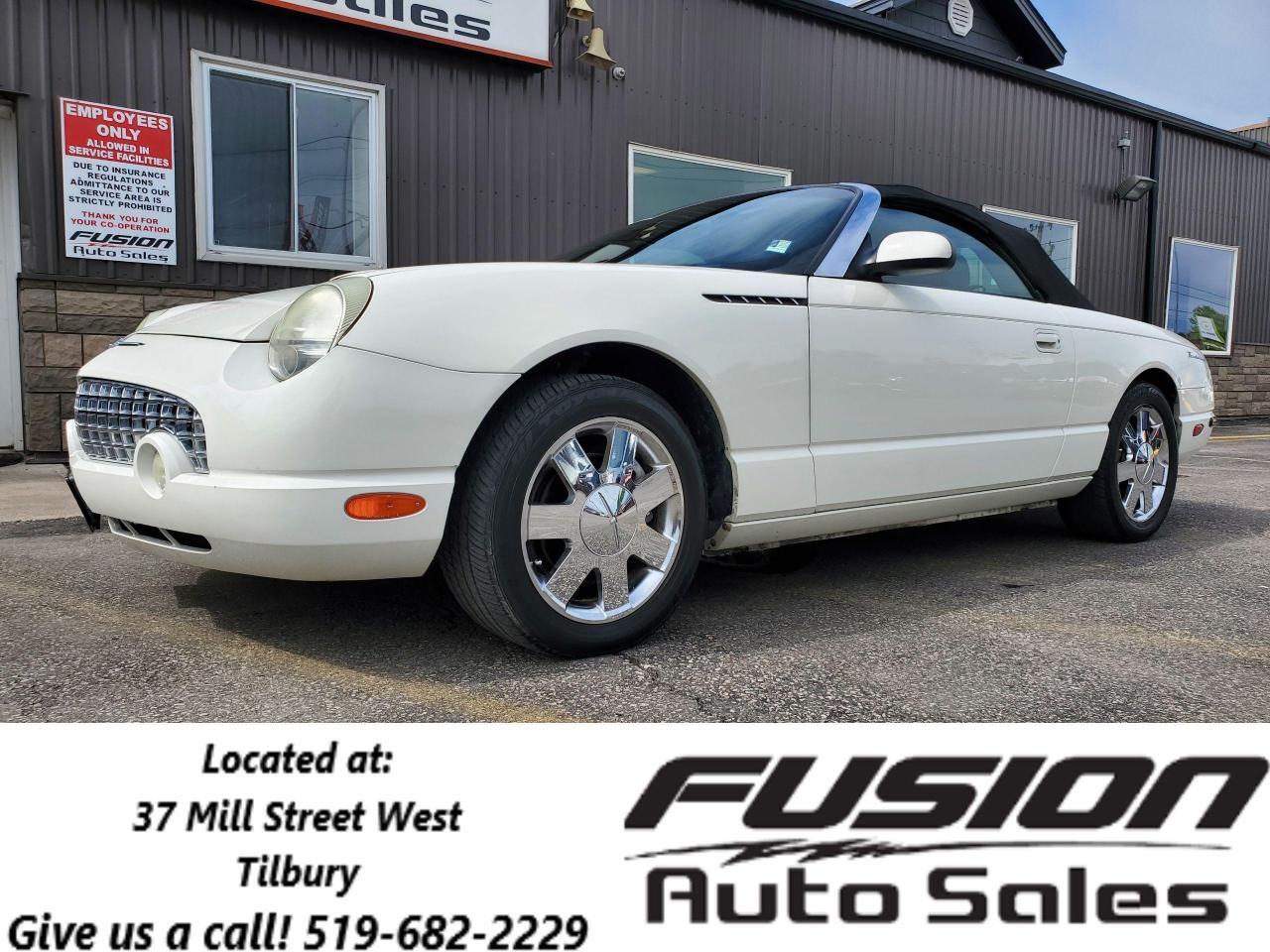 2002 Ford Thunderbird 2dr Conv-LEATHER-MATCHING HARD TOP