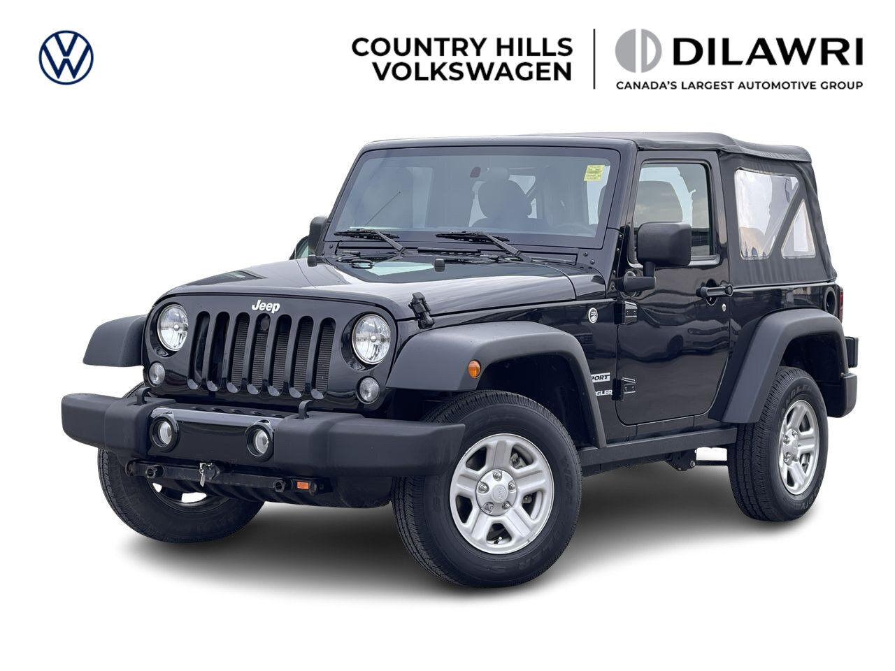 2016 Jeep Wrangler Manual, 4WD, Low KMs, Clean Carfax