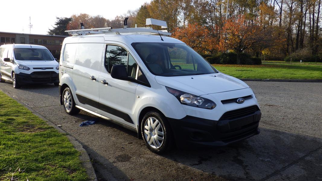 2015 Ford Transit Connect Cargo Van with Rear Shelving Ladder Rack and Dual 