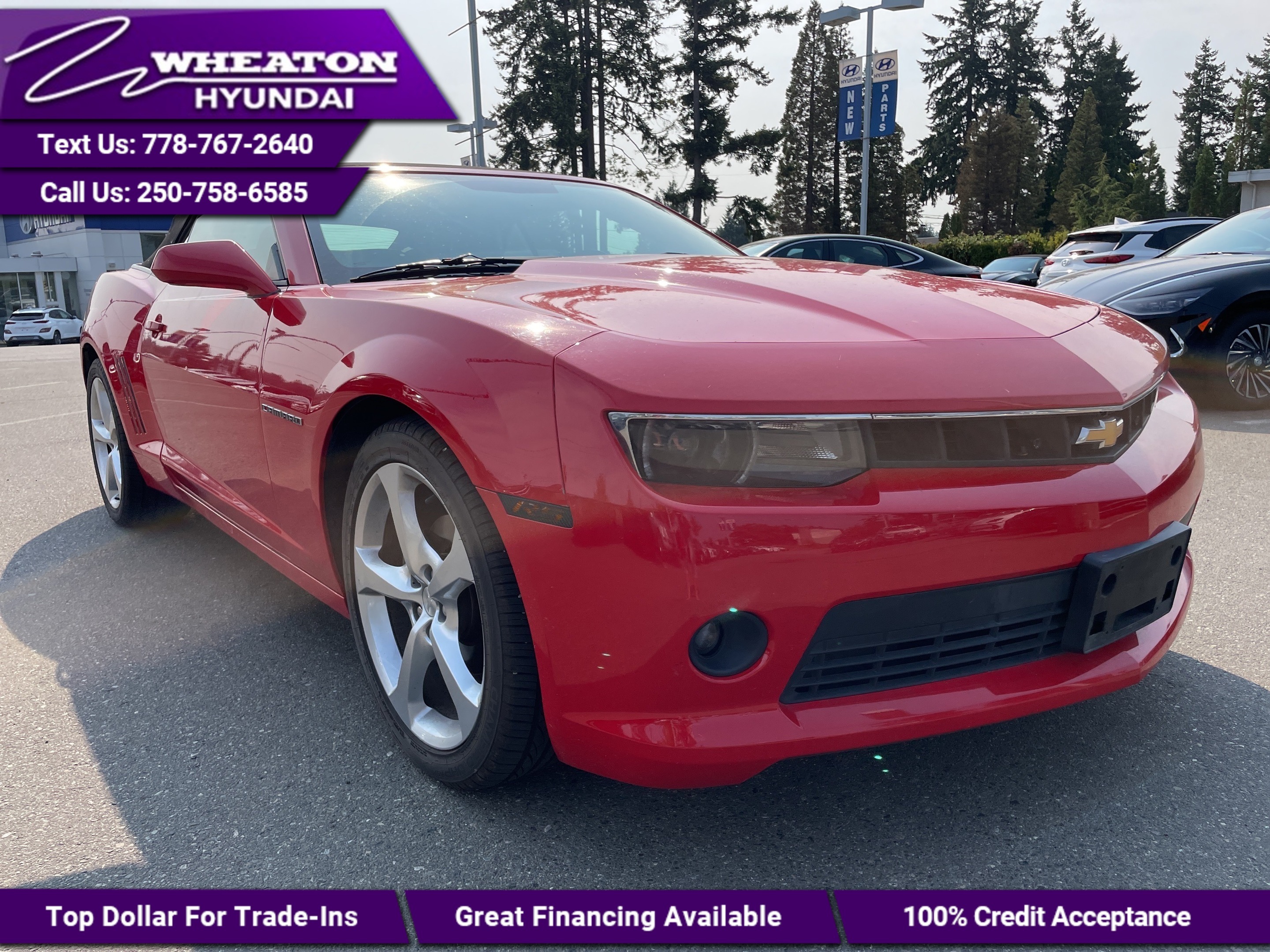 2015 Chevrolet Camaro LT, Local, New tires, Leather, Back Up Camera, Blu