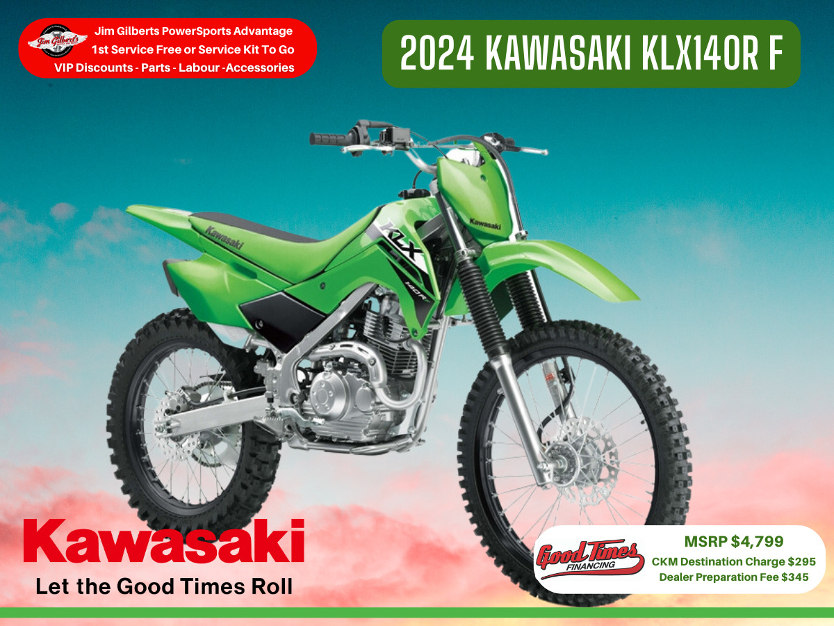 2024 Kawasaki KLX 140R F - Only $31 Weekly, All-in