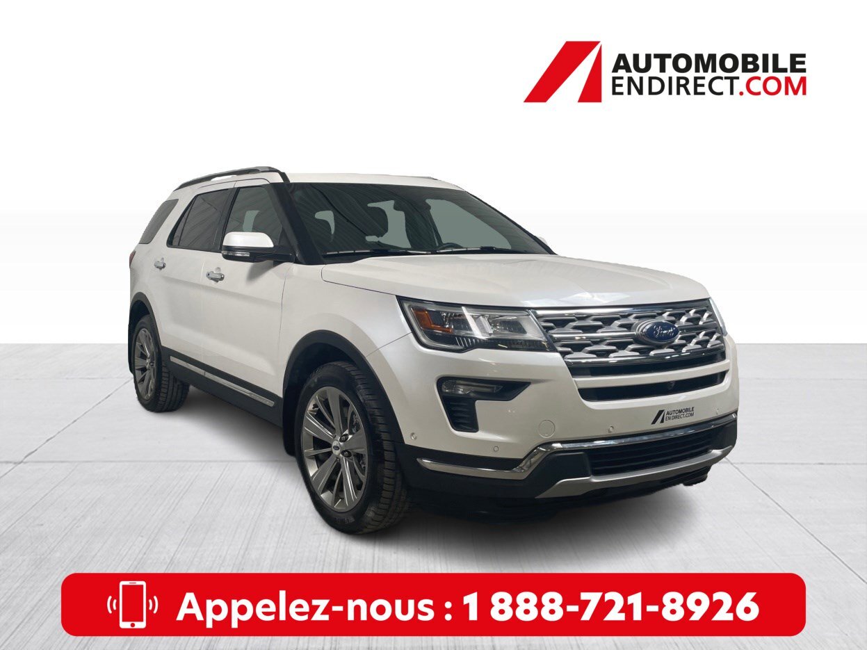2019 Ford Explorer Limited AWD Mags 7 places Cuir Toit pano