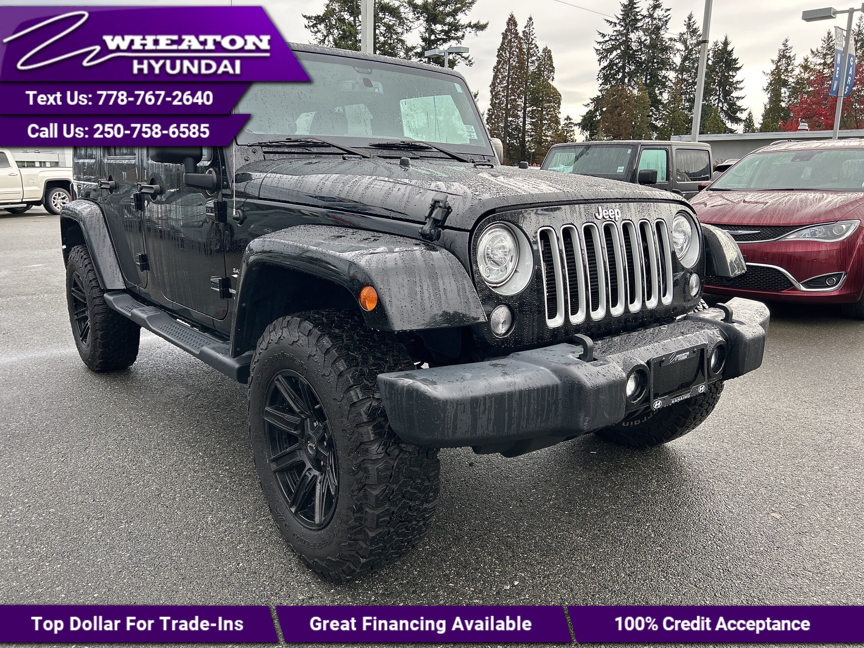 2018 Jeep Wrangler JK Unlimited Sahara, Local, Trade in, Leather, Heated Seats, To