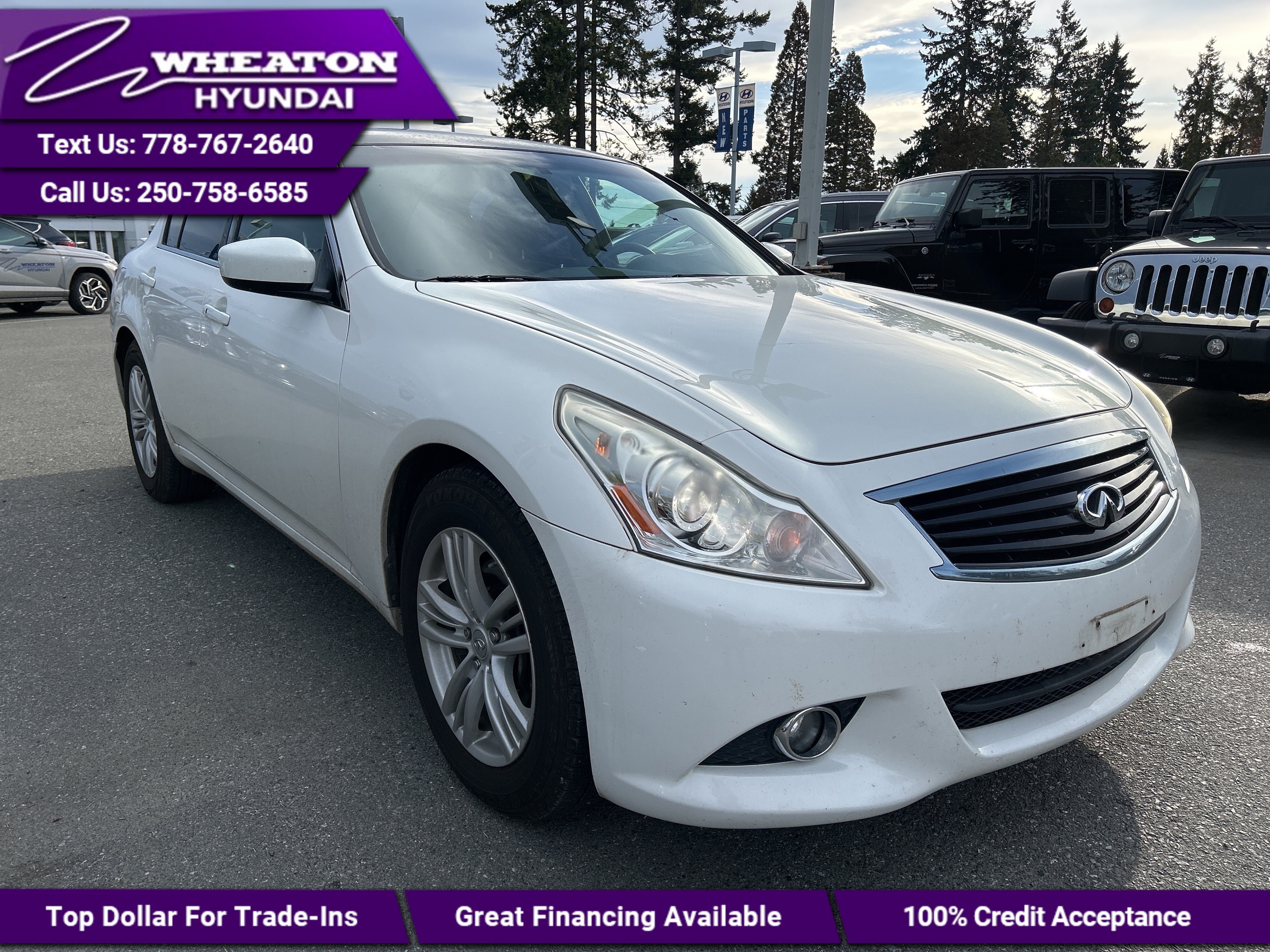 2013 Infiniti G37 Luxury, AWD, No Accidents, Trade in, Leather, Heat