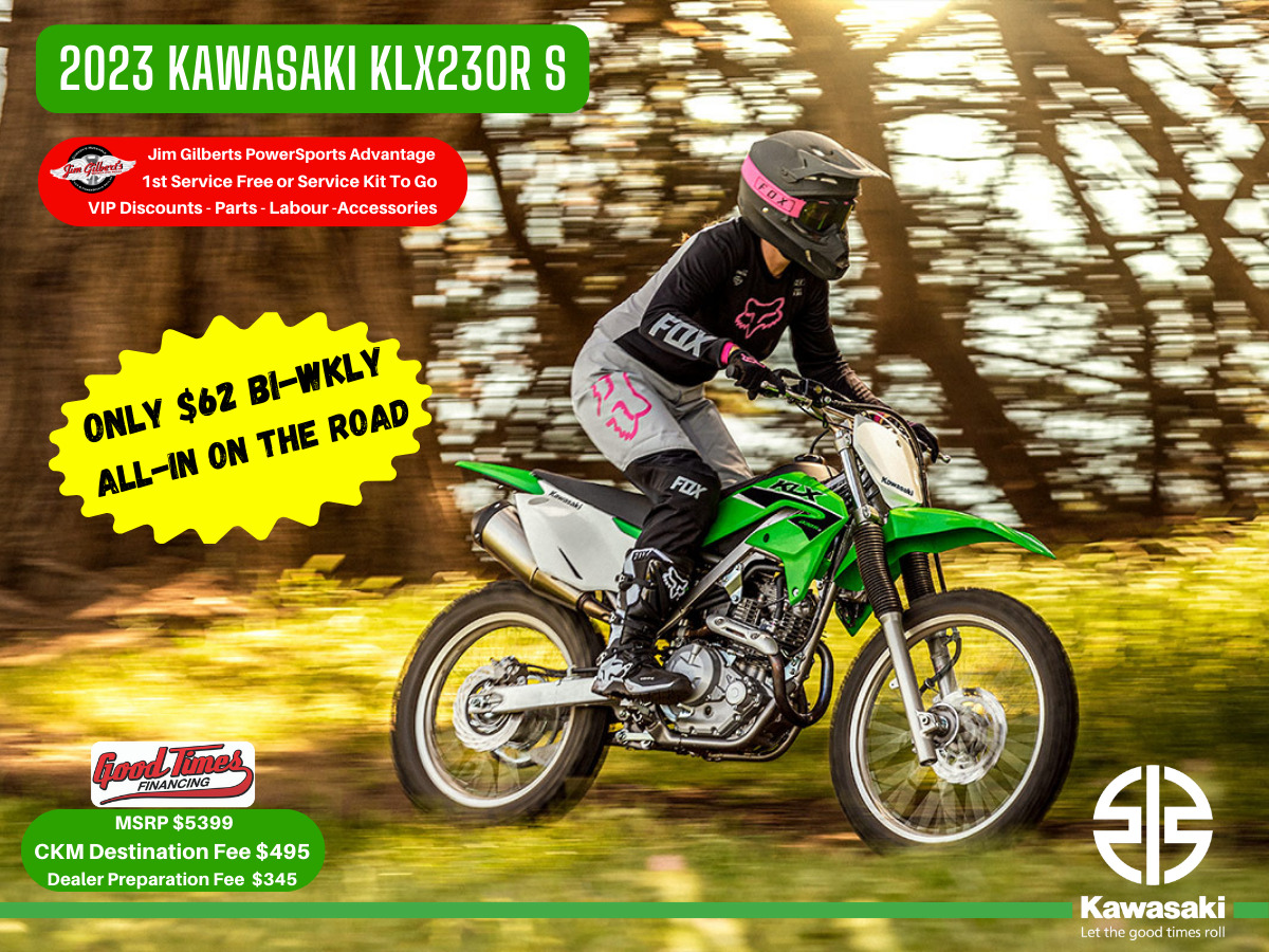 2023 Kawasaki KLX 230R S, Only $62 Bi-Weekly all-in