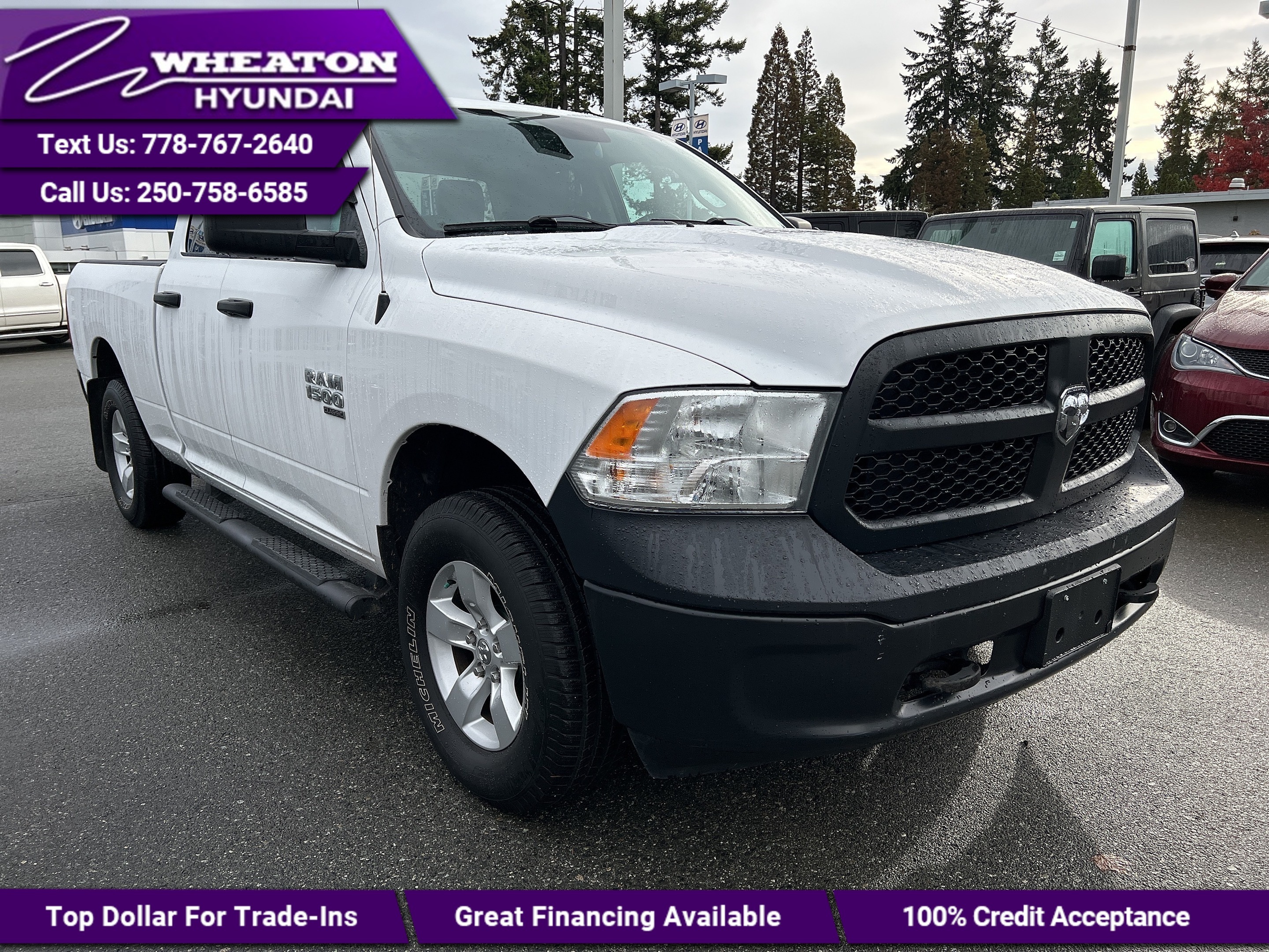 2019 Ram 1500 Classic ST, 4x4, No Accidents, Running Boards, Local, Trad