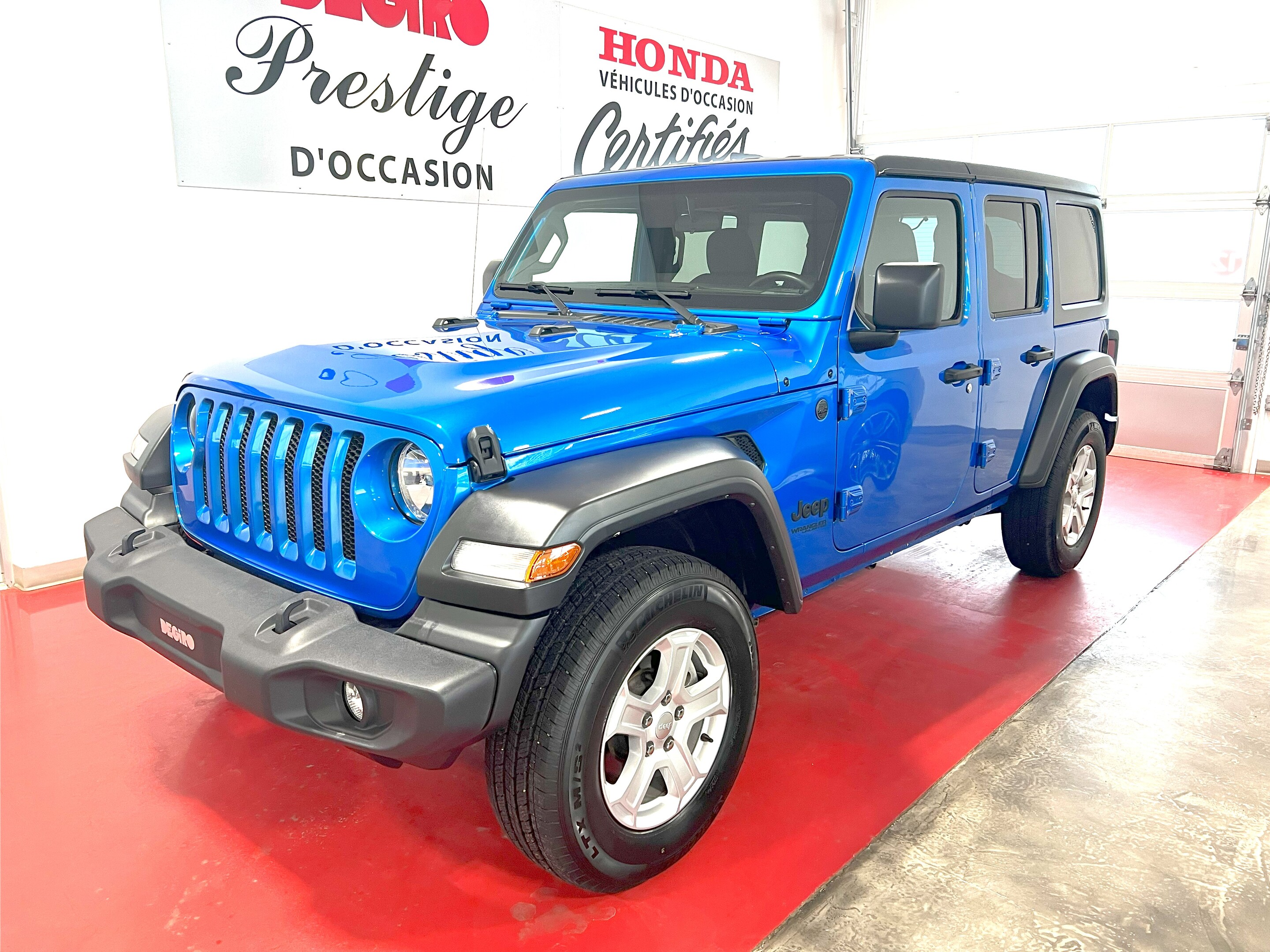 2022 Jeep Wrangler Unlimited Sport S 4x4 2.0 LITRES, 2 toîts!!!