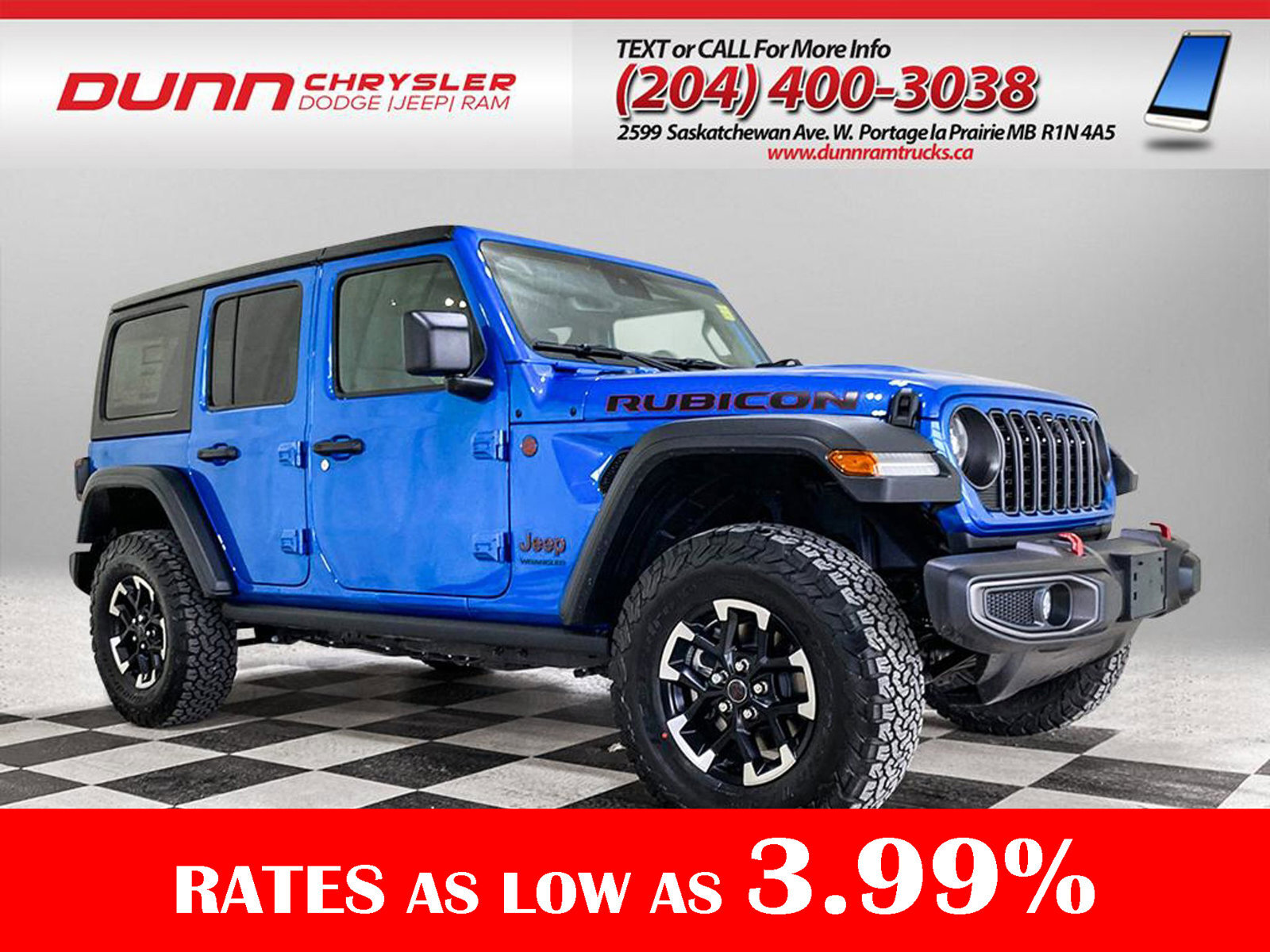 2024 Jeep WRANGLER UNLIMITED Rubicon 4x4 | NAVIGATION | $298 B/W SPECIAL* | |
