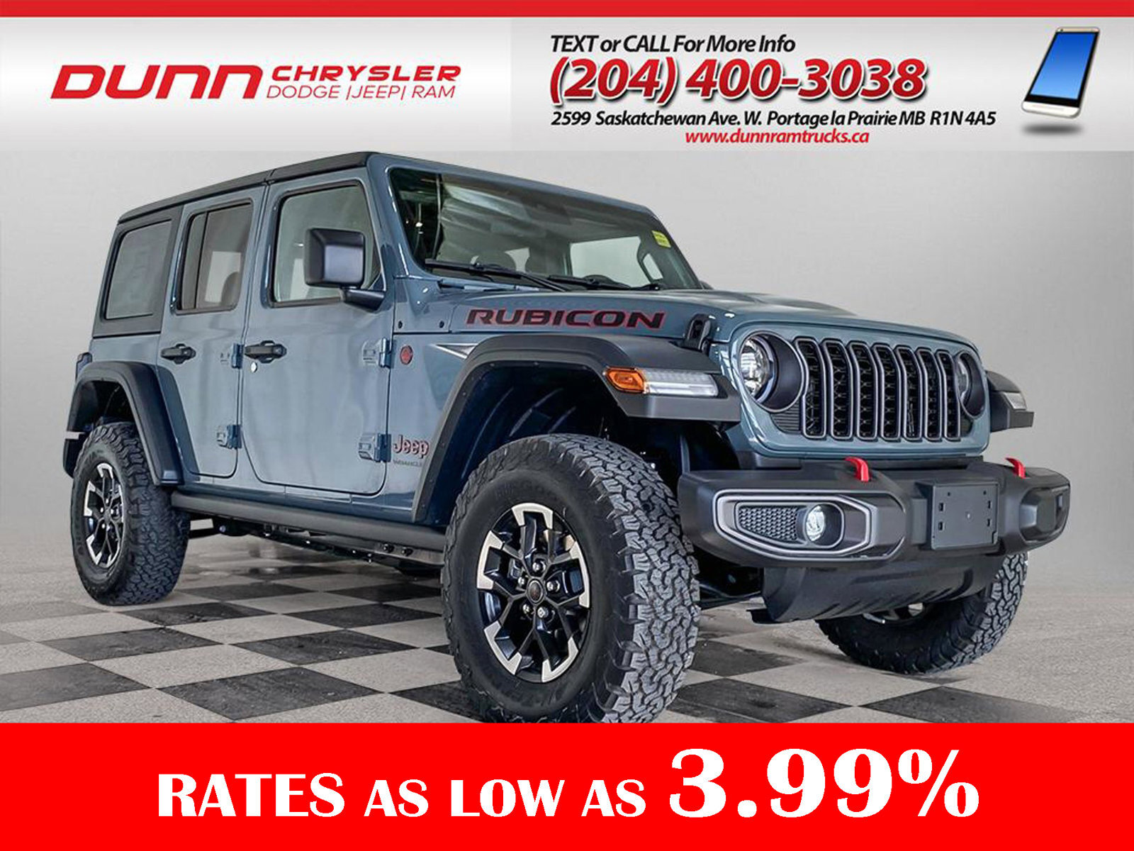 2024 Jeep WRANGLER UNLIMITED Rubicon 4x4 | HEATED SEATS | $295 B/W SPECIAL* | |