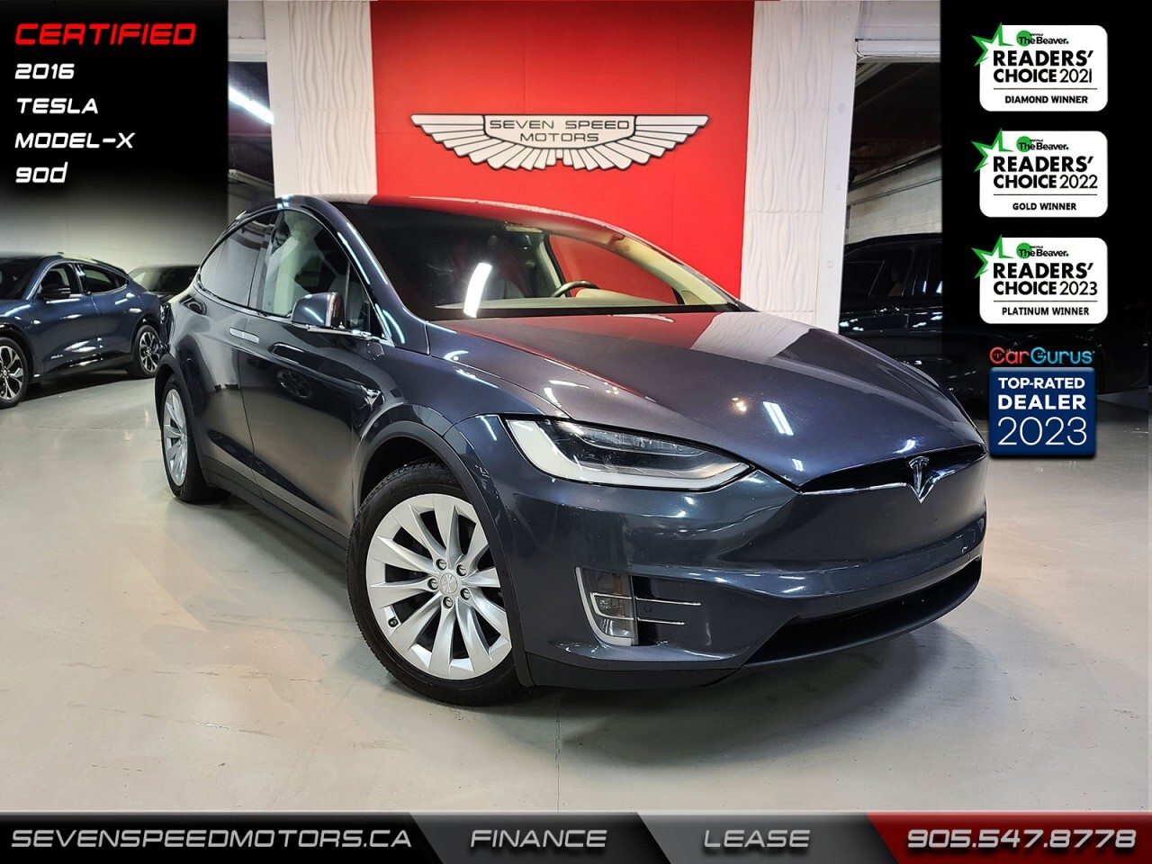 2016 Tesla Model X 90D/CleanCarfax/90D/Certified/Finance
