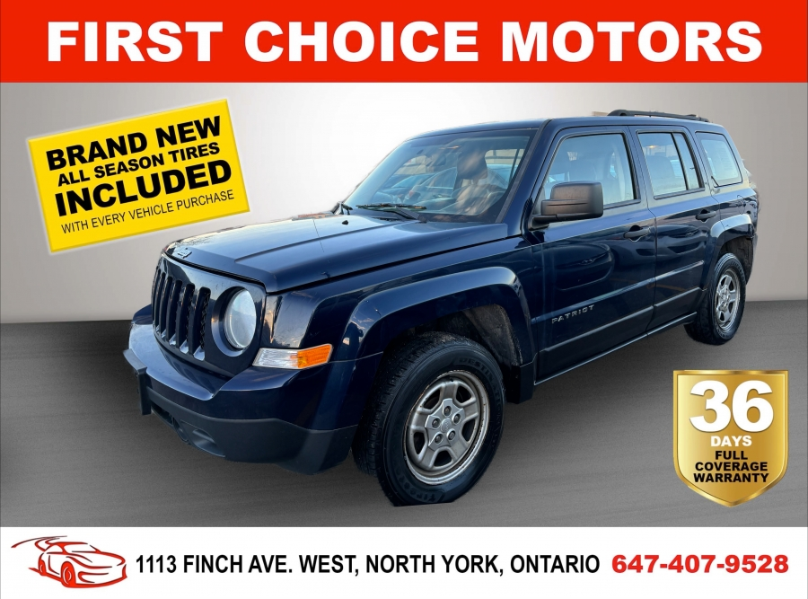 2015 Jeep Patriot SPORT ~AUTOMATIC, FULLY CERTIFIED WITH WARRANTY!!!