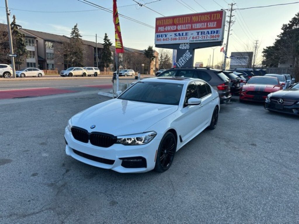 2018 BMW 5 Series 530i | xDrive | White w/ Brown Interior | Blacked 