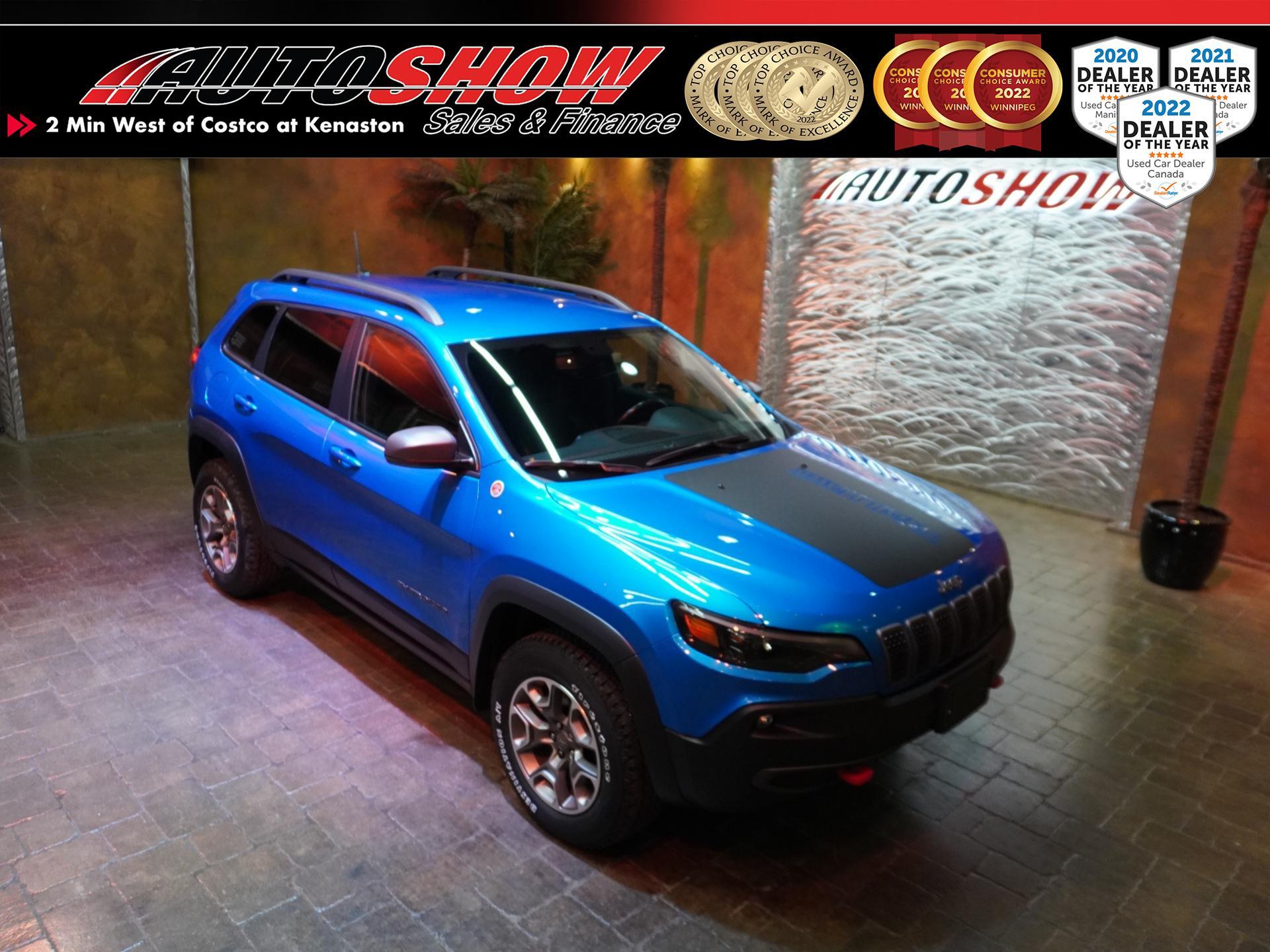 2021 Jeep Cherokee Trailhawk - Htd Lthr Seats & Whl, Tow Pkg, 8.4in S