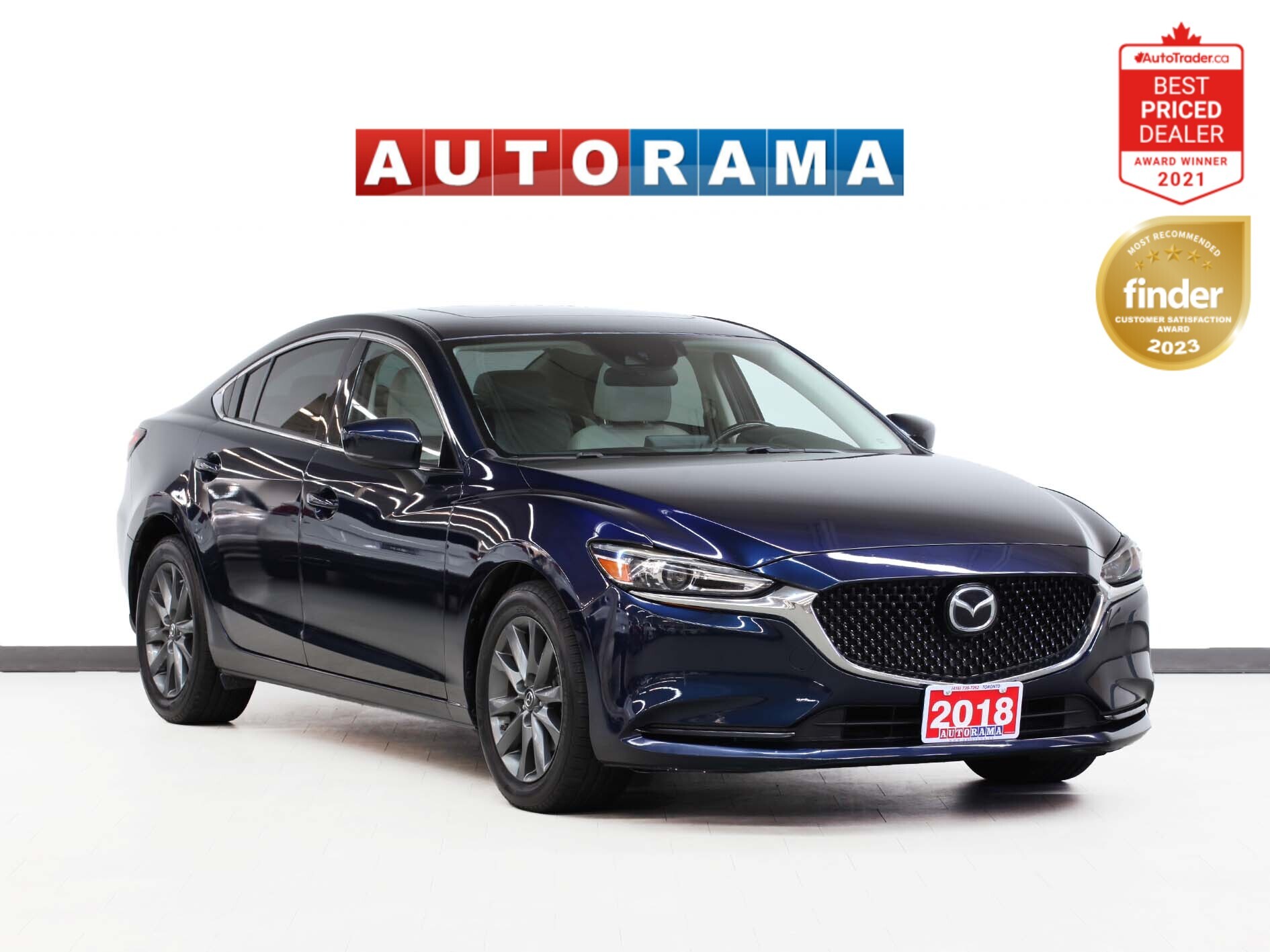2018 Mazda Mazda6 GS-L | Leather | Sunroof | ACC | BSM | CarPlay