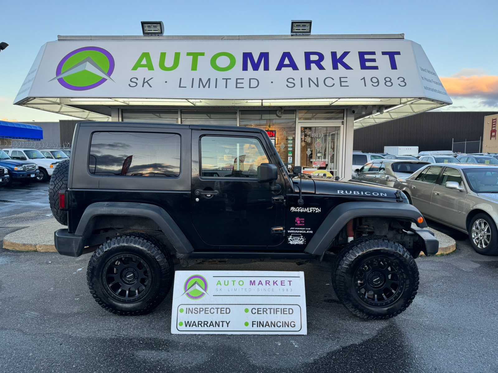 2008 Jeep Wrangler RUBICON! MANUAL! LIFTED! LOADED! INSPECTED W/ BCAA