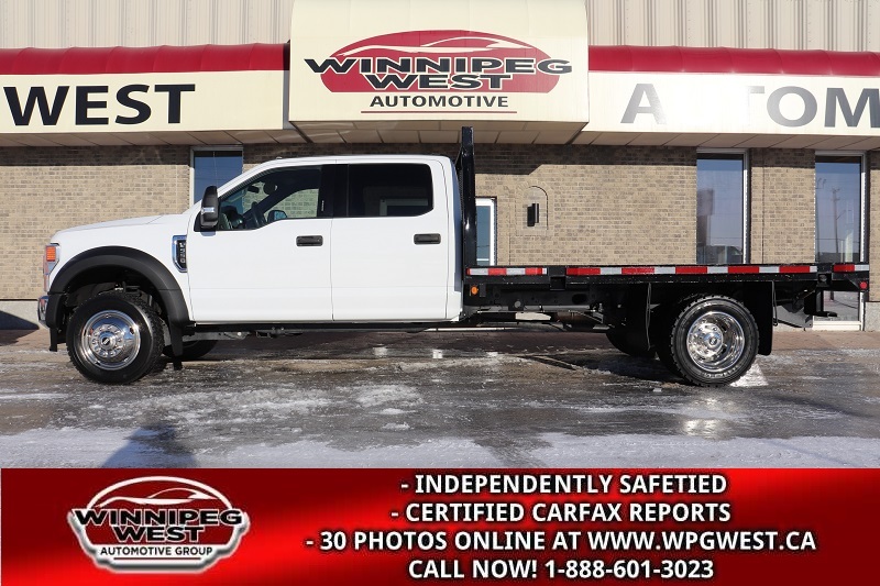 2021 Ford F-550 CREW DUALLY 4X4, 12FT DECK, HD GVW, LOADED & CLEAN