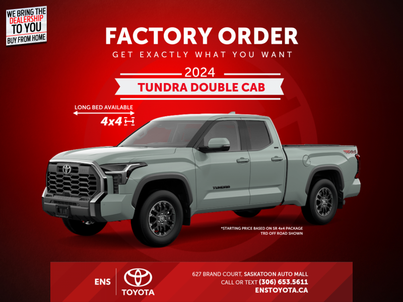 2024 Toyota Tundra DOUBLE CAB 4x4  - $390 B/W