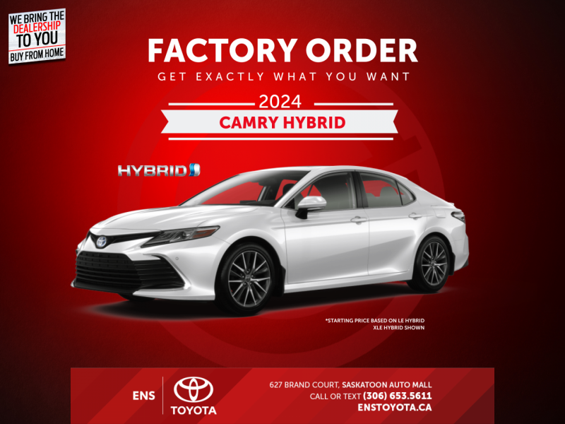 2024 Toyota Camry HYBRID  - $240 B/W