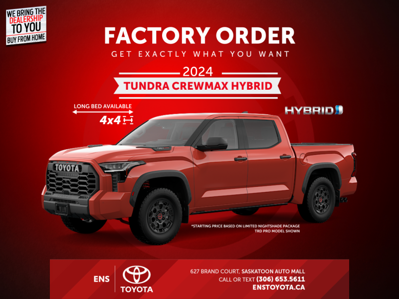 2024 Toyota Tundra CREWMAX  - $531 B/W