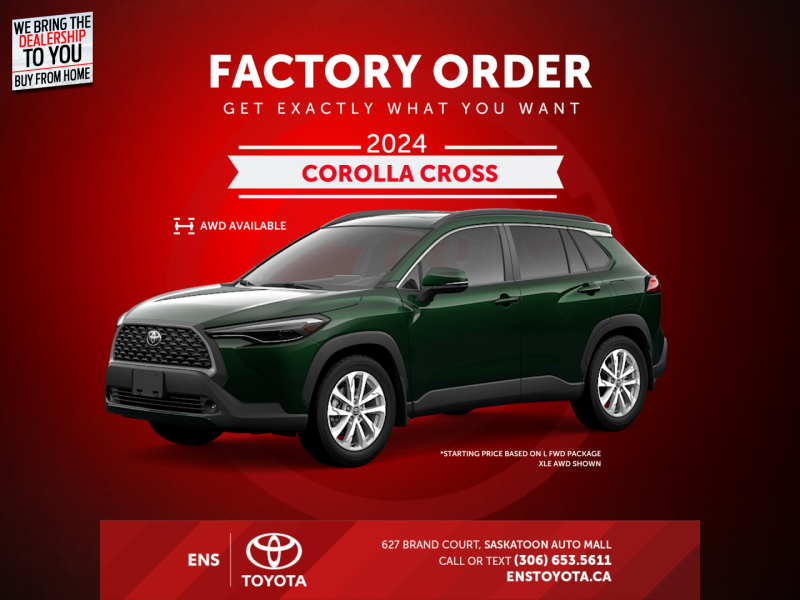 2024 Toyota Corolla Cross   - $204 B/W
