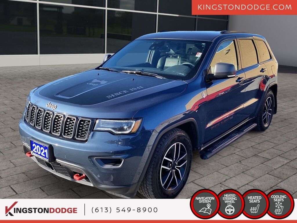 2021 Jeep Grand Cherokee Trailhawk | LOW KM'S | ONE OWNER | DVD | NAV |