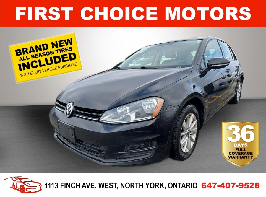 2016 Volkswagen Golf TRENDLINE ~AUTOMATIC, FULLY CERTIFIED WITH WARRANT