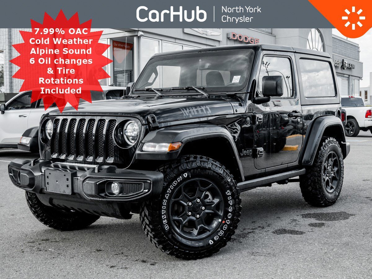 2023 Jeep Wrangler Willys LEDs Heated Seats Nav & Sound Grps Tow & HD
