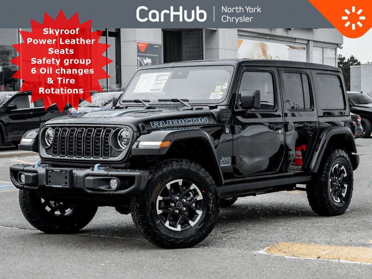 2024 Jeep Wrangler 4xe Rubicon X Sky Roof 12.3In Screen Power Seats Blind