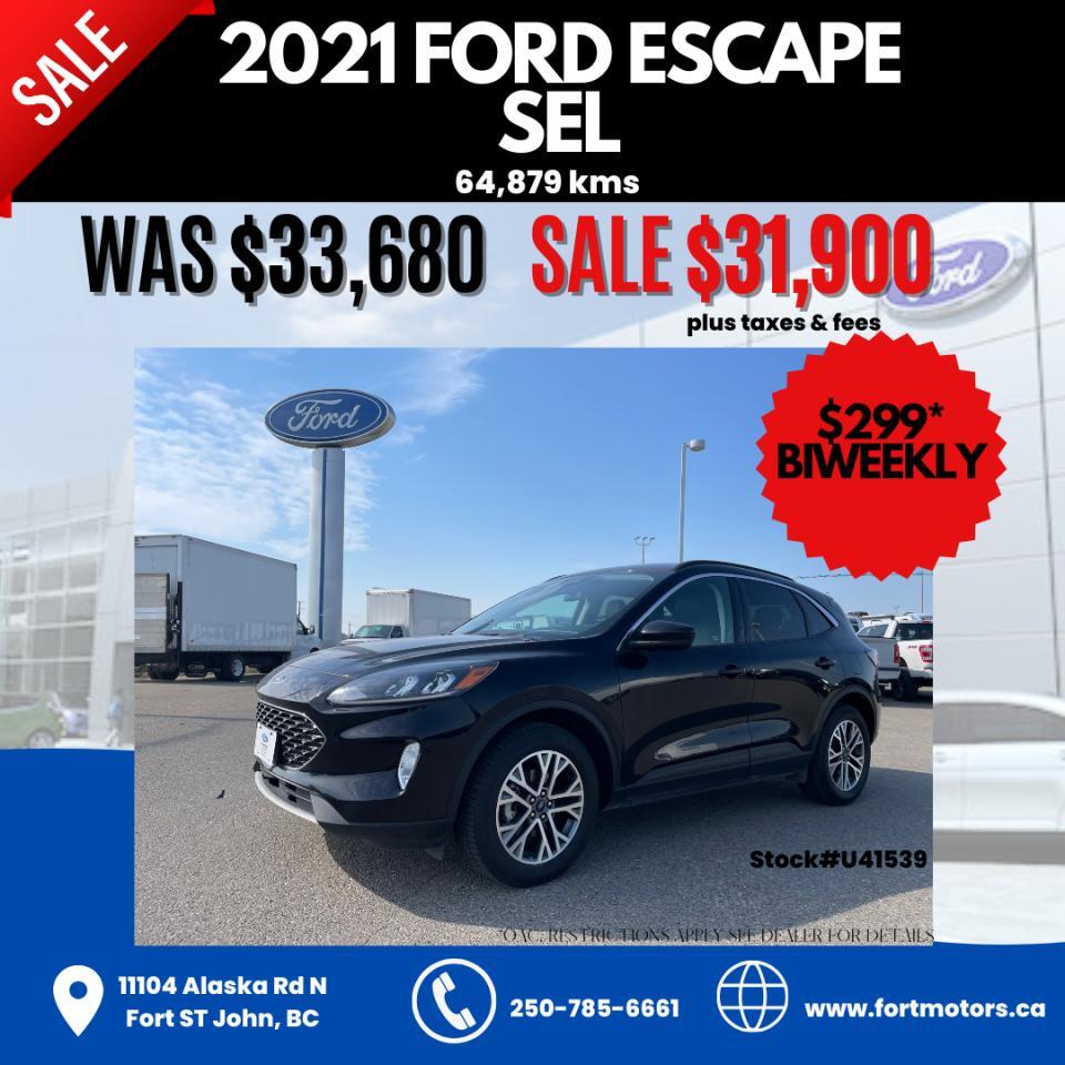 2021 Ford Escape SEL AWD  - Power Liftgate -  Park Assist