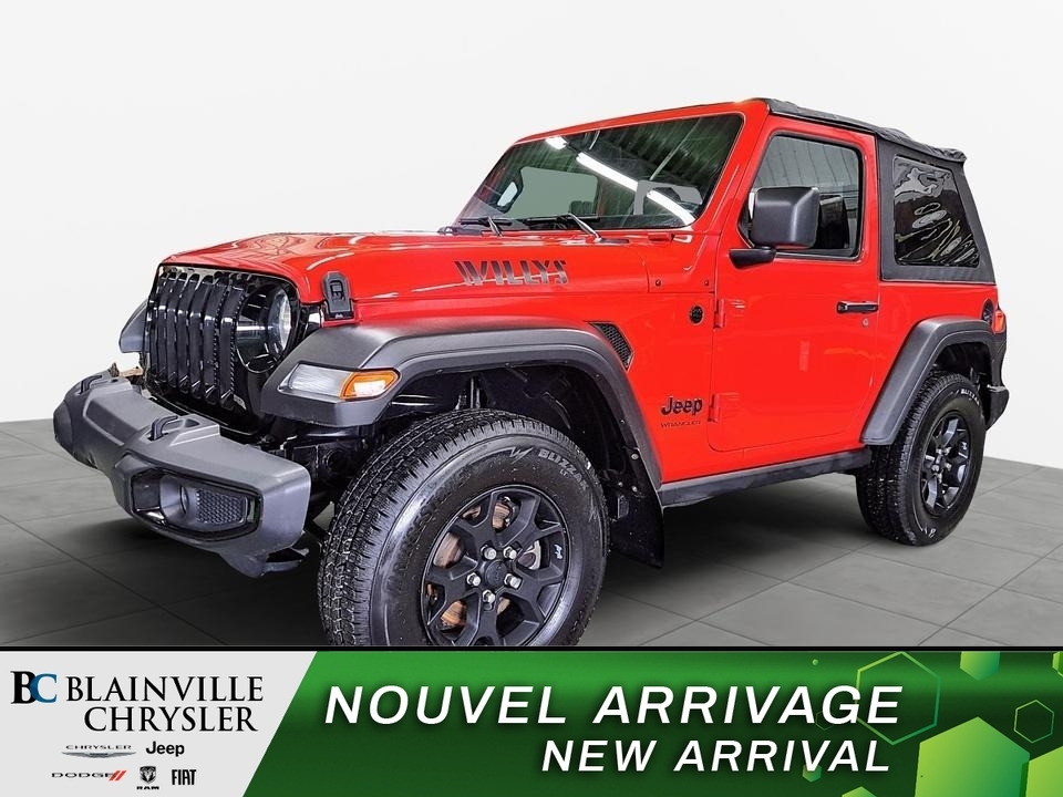 2021 Jeep Wrangler 4X4 WILLY'S TOIT SOUPLE MAGS UCONNECT BLUETOOTH