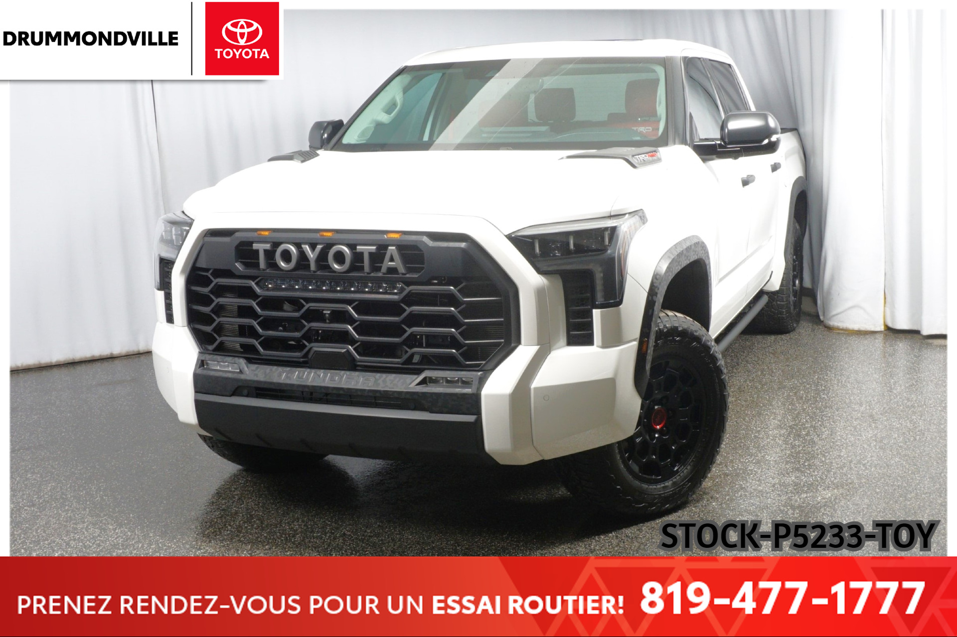 2022 Toyota Tundra * LIMITED HYBRIDE * GROUPE TRD PRO * CUIR ROUGE *