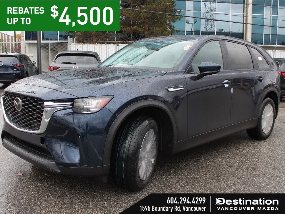 2024 Mazda CX-90 PHEV GS GS trim, with combined rebates up to $4,500!
