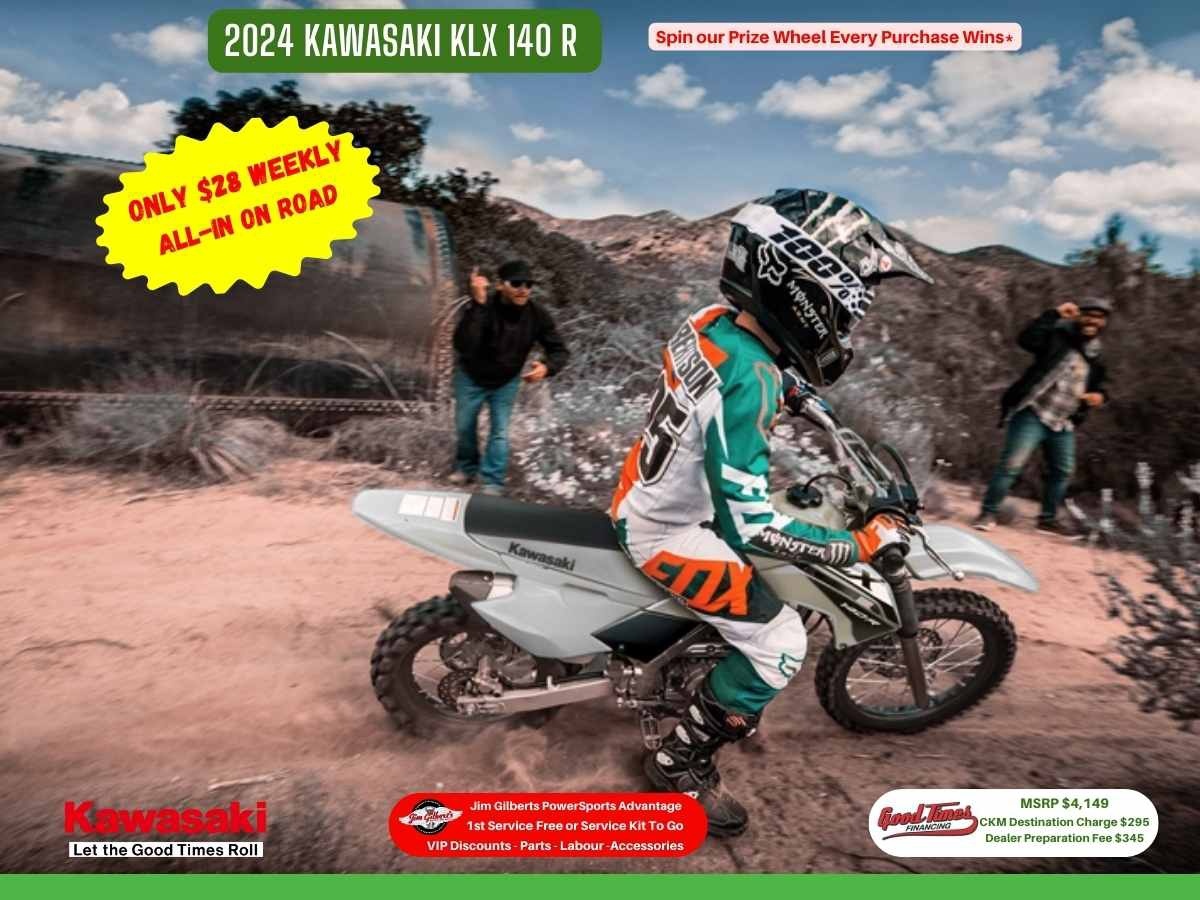2024 Kawasaki KLX 140R - Only $28 Weekly All-in