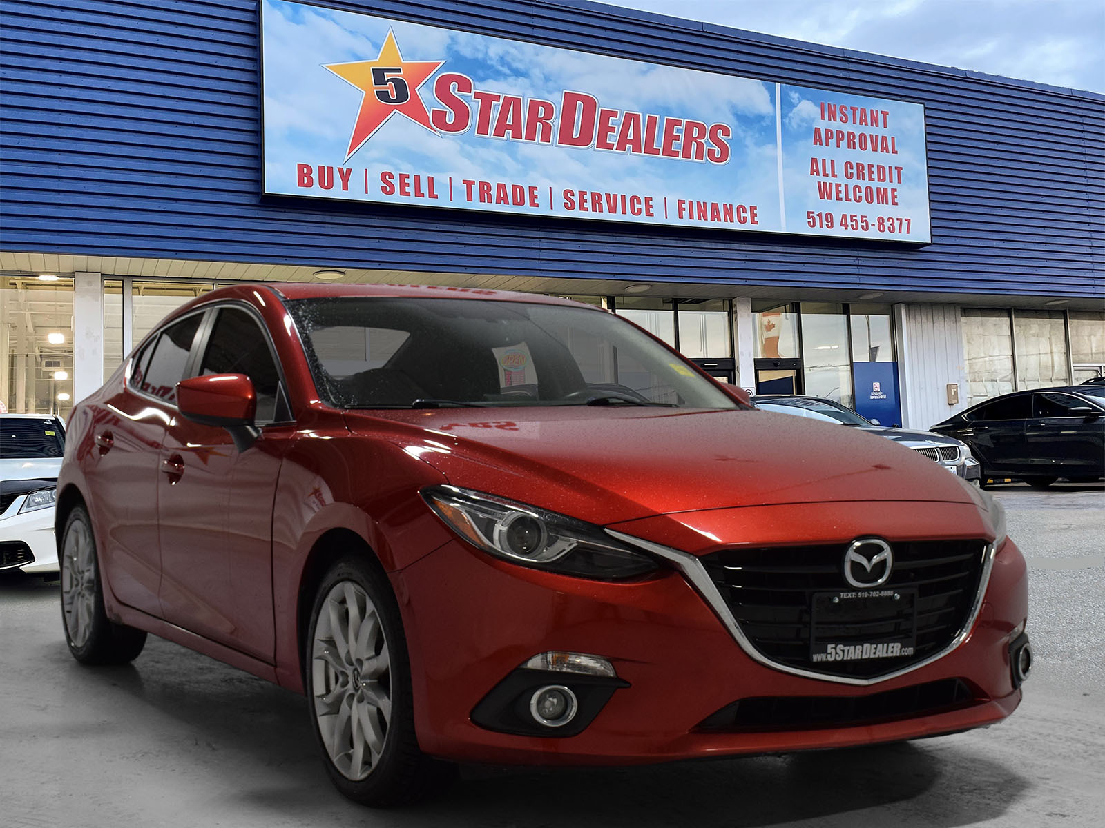 2015 Mazda Mazda3 NAV LEATHER SUNROOF LOADED! WE FINANCE ALL CREDIT