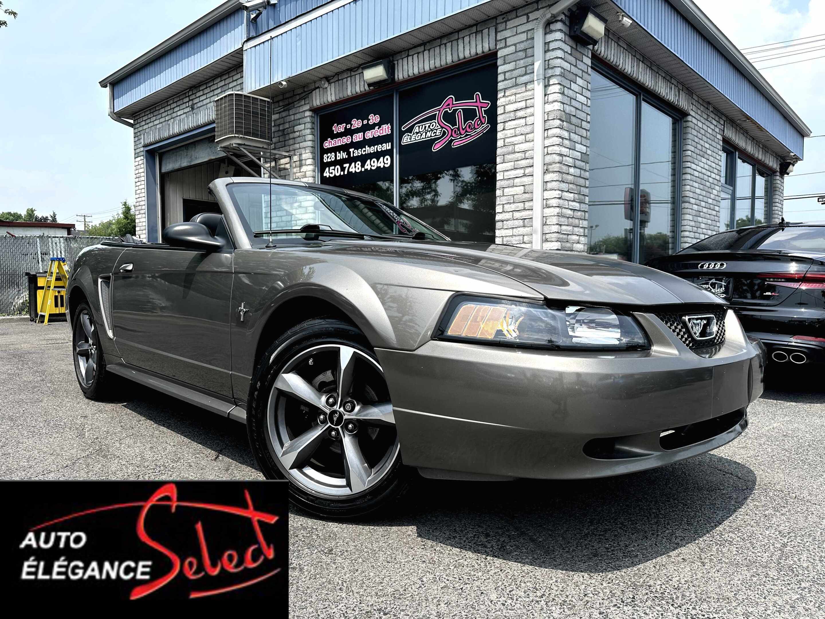 2002 Ford Mustang 2dr Convertible V6 Cuir MAN **5 SPEED**