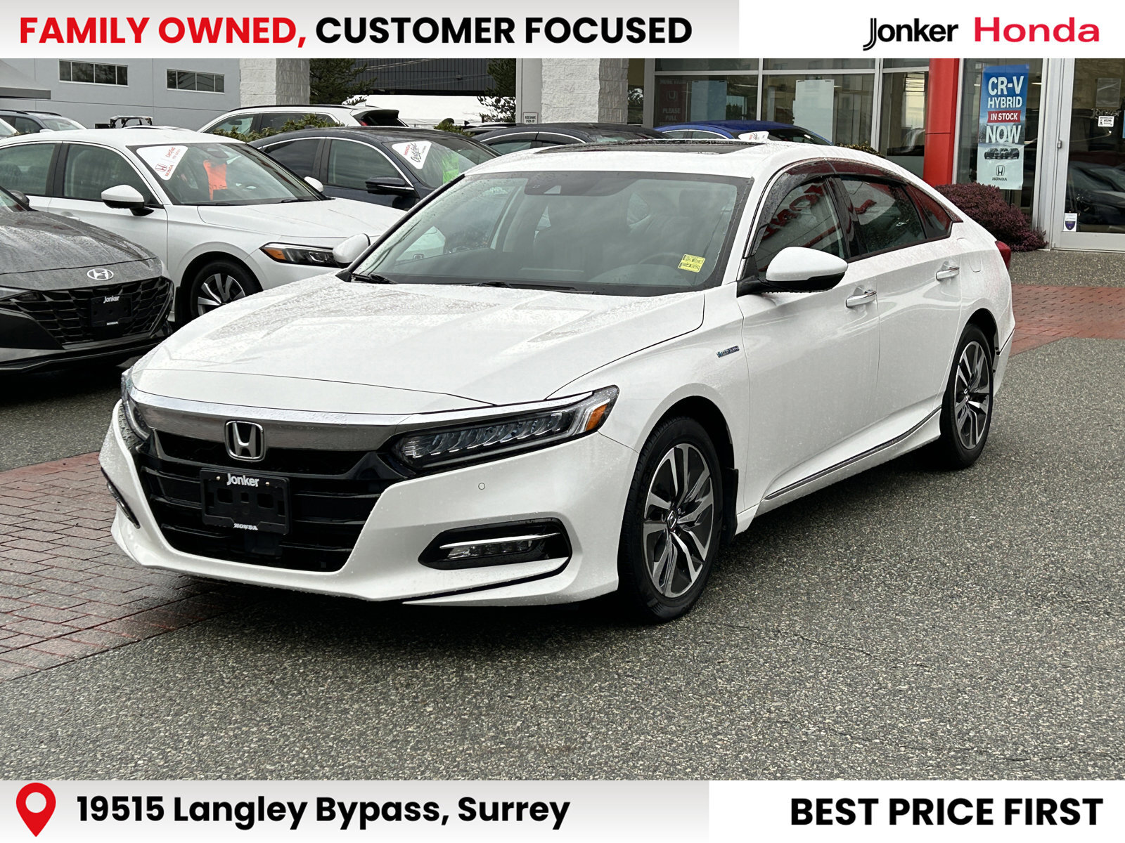 2020 Honda Accord Hybrid 1 OWNER LOCAL B.C NO ACCIDENTS JONKER CERTIFIED