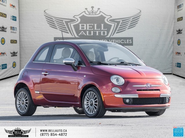 2012 Fiat 500 LOUNGE, MOONROOF, LEATHER