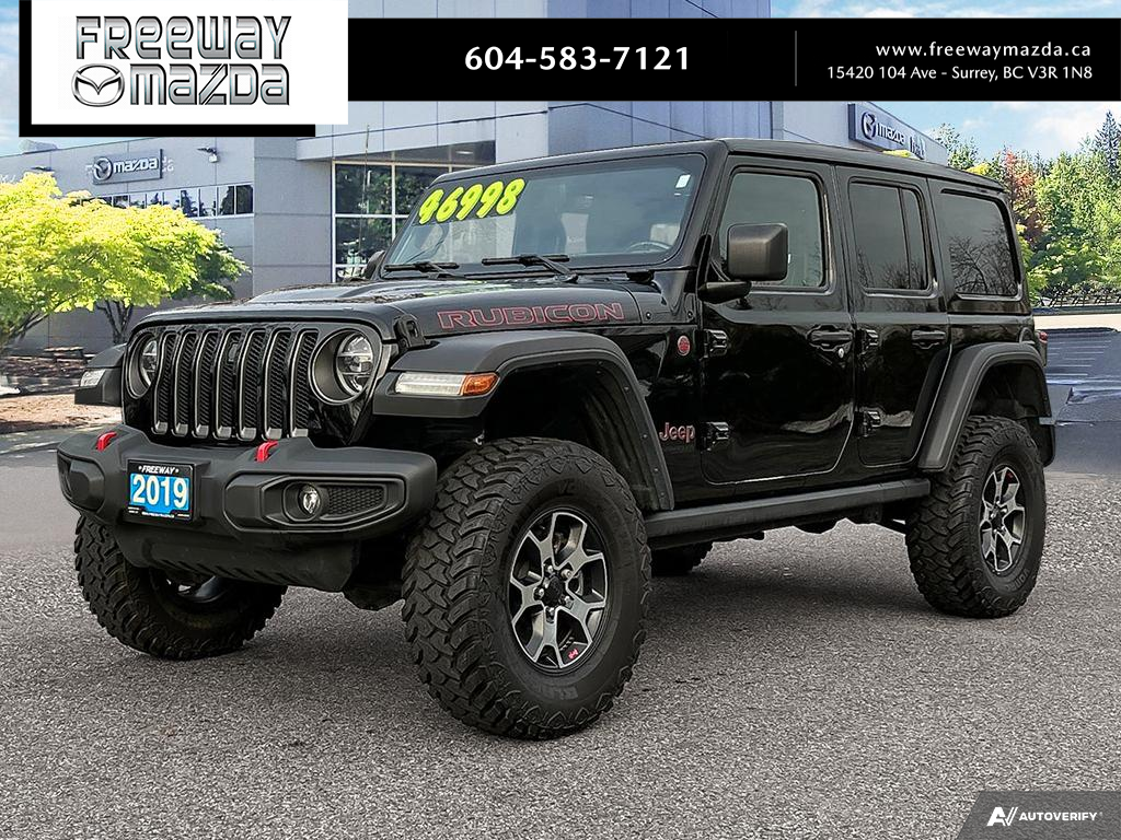 2019 Jeep WRANGLER UNLIMITED Rubicon  - Off Road Ready - $377 B/W