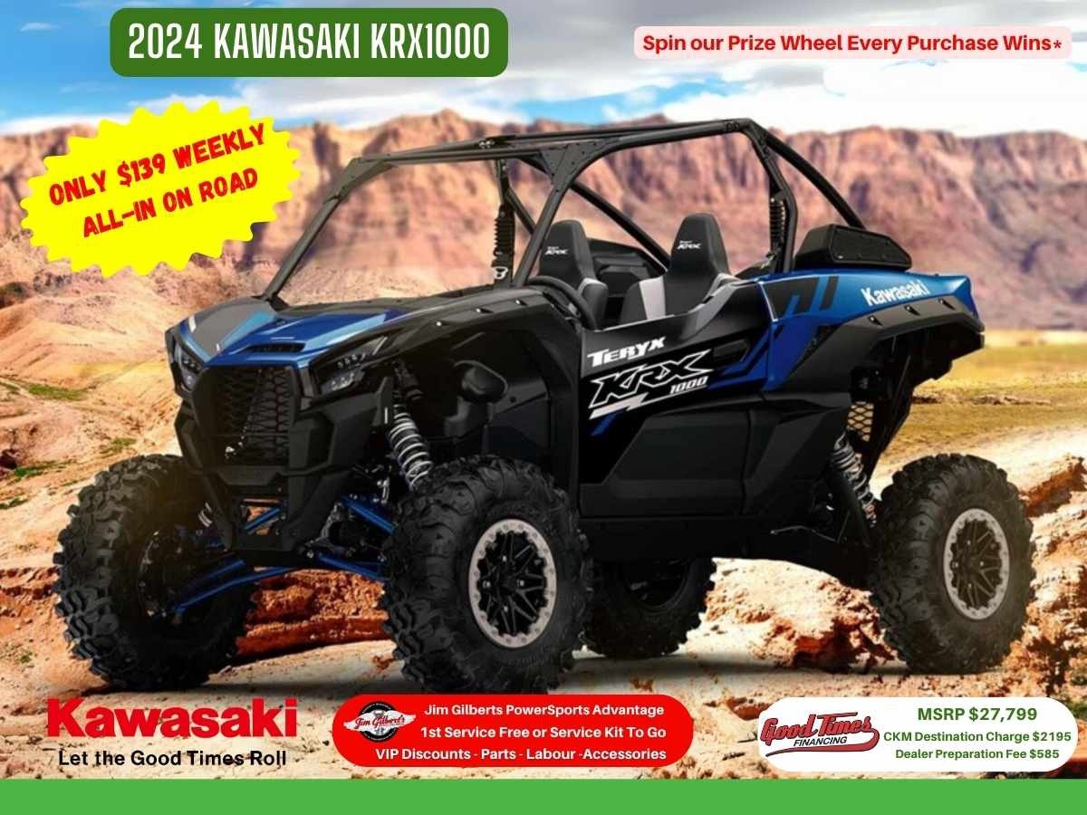 2024 Kawasaki KRX1000 Only $139 Weekly