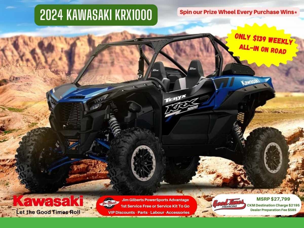 2024 Kawasaki KRX1000 Only $139 Weekly, All-in