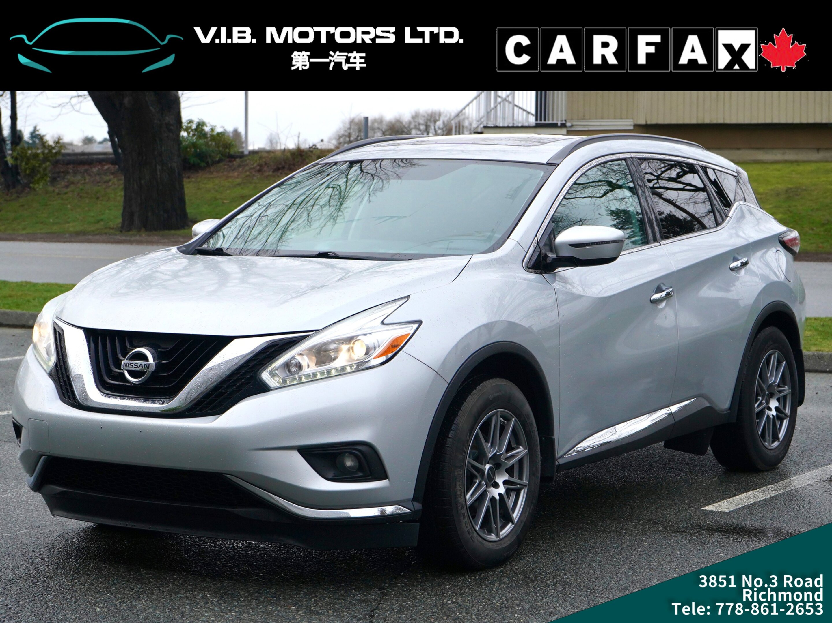 2016 Nissan Murano AWD 4dr SV AWD/0 Accident/ Sunroof/