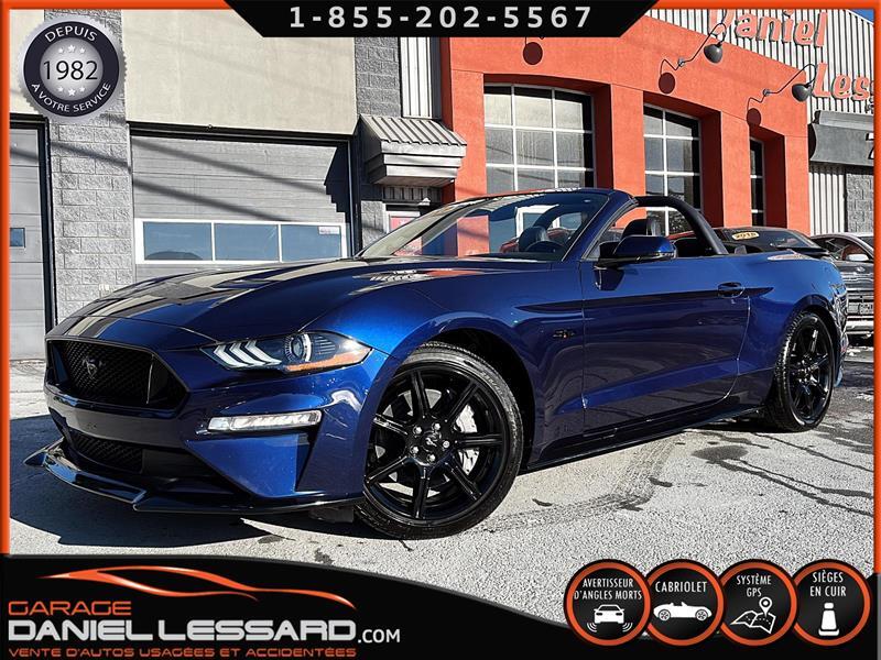 2019 Ford Mustang GT V-8 CONVERTIBLE, AUTOMATIQUE, CUIR, GPS, 19''