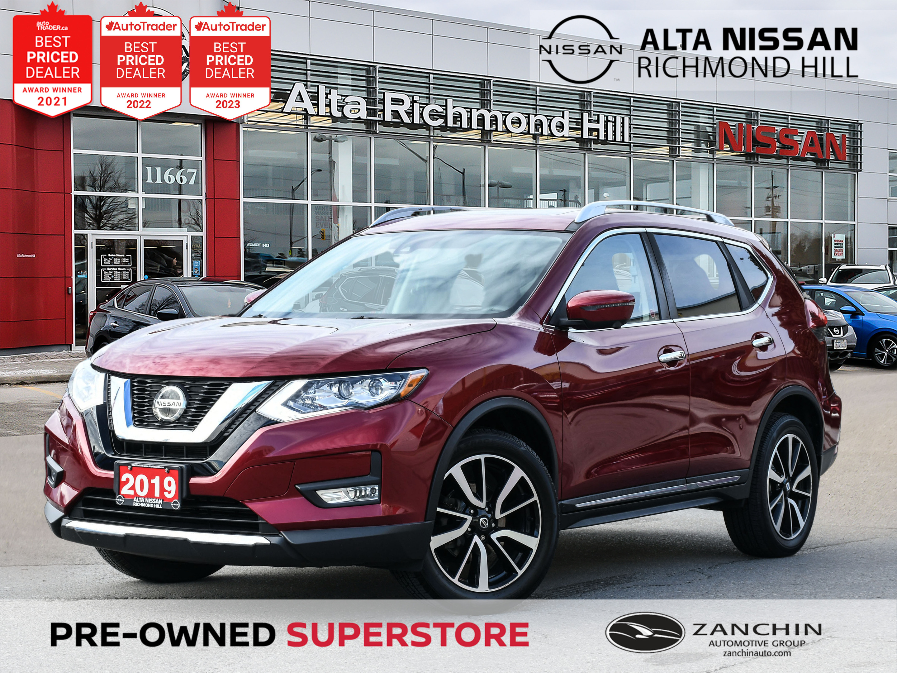 2019 Nissan Rogue SL AWD | LEATHER | NAVI | 360 CAM | PANOROOF | 