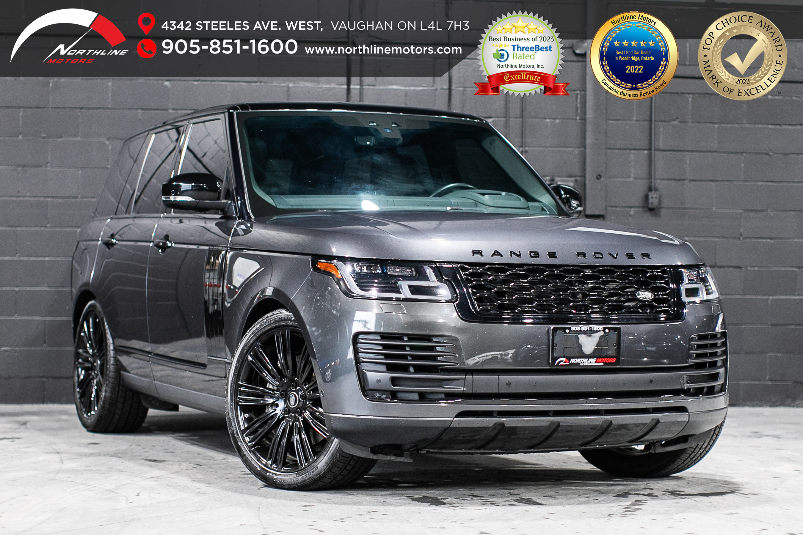 2018 Land Rover Range Rover Supercharged/HUD/MERIDIAN/PANO/22 IN RIMS/CAM/NAV