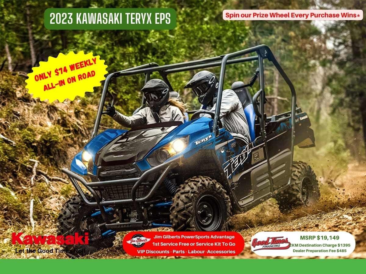 2023 Kawasaki Teryx EPS Only $74 Weekly all in