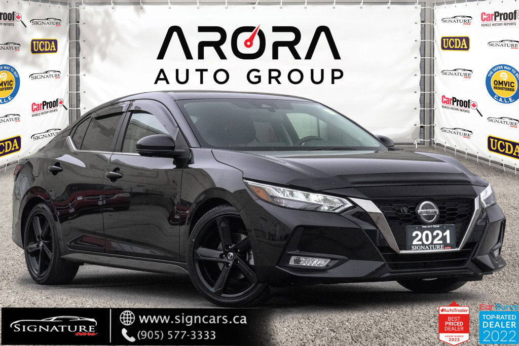 2021 Nissan Sentra SR / NO ACCIDENT / SUNROOF / LEAHTER / BSM / CRUIS