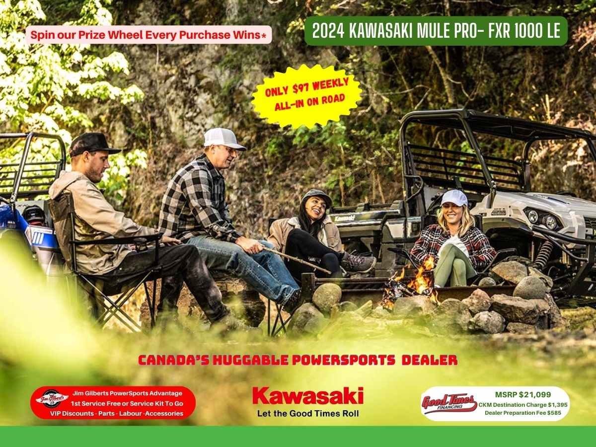 2024 Kawasaki Mule PRO FXR 1000 LE - Only $97 Weekly, All-in