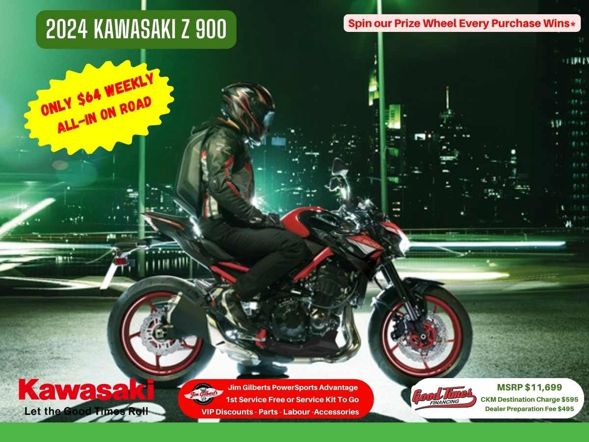 2024 Kawasaki Z 900 - Only $64 Weekly, All-in