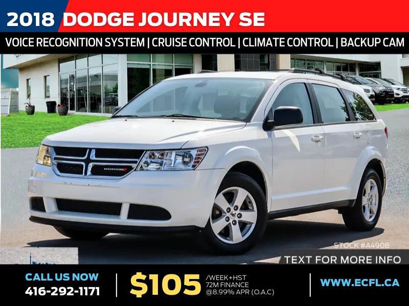 2018 Dodge Journey SE | Voice recognition system, Cruise control, Cli