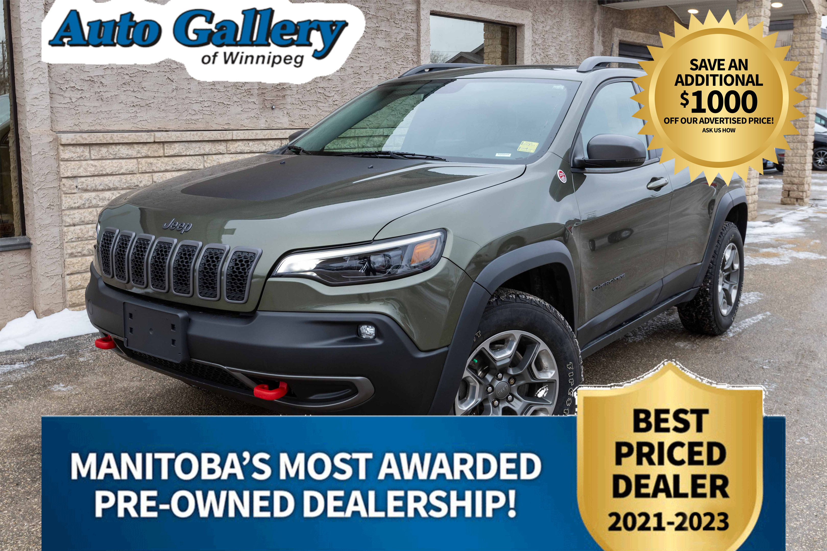 2019 Jeep Cherokee TRAILHAWK ELITE, 4x4 HTD & CLD SEATS, LEATHER, NAV